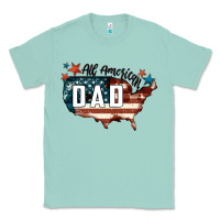 Seafoam All american dad Classic Tee - FaDigitalArtStudio