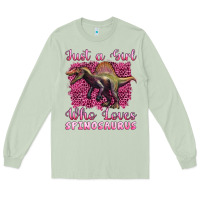 Matcha just a girl who loves baby spinosaurus Long Sleeve Tee - Artiststas