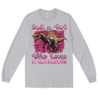 Moon Dust just a girl who loves baby spinosaurus Long Sleeve Tee - Artiststas