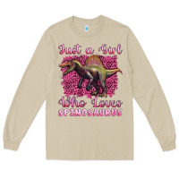 Mushroom just a girl who loves baby spinosaurus Long Sleeve Tee - Artiststas