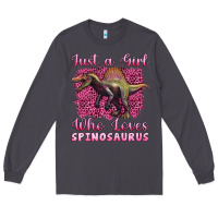Smoke just a girl who loves baby spinosaurus Long Sleeve Tee - Artiststas