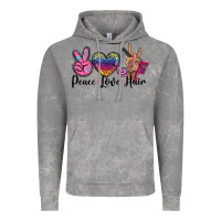 Cloud Rock peace love hair Vintage Hoodie - BarkalooDesign