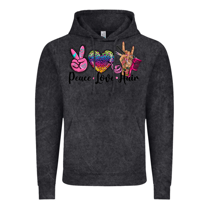 Peace Love Hair Vintage Hoodie by BarkalooDesign | Teevron