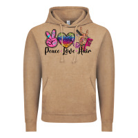Vintage Coffee peace love hair Vintage Hoodie - BarkalooDesign