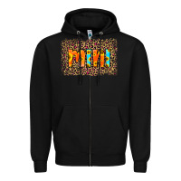 Black Leopard Sunflower Mimi Zipper Hoodie - RanaPortraitStore