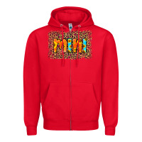 Red Leopard Sunflower Mimi Zipper Hoodie - RanaPortraitStore