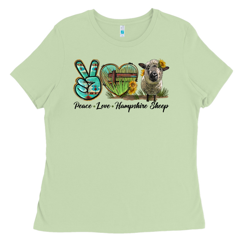 Peace Love Hampshire Sheep Ladies Tee by LillyAllenDesigns | Teevron