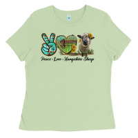 Matcha Peace Love Hampshire Sheep Ladies Tee - LillyAllenDesigns