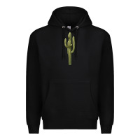 Black cactus Premium Hoodie - BarkalooDesign