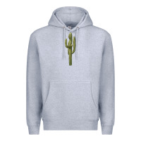 Heather Grey cactus Premium Hoodie - BarkalooDesign