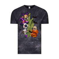 Cloud Black halloween cows Vintage Tee - LillyAllenDesigns