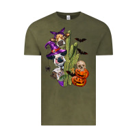 Vintage Olive halloween cows Vintage Tee - LillyAllenDesigns