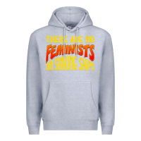 Heather Grey anti feminist there are no feminists Premium Hoodie - linhVisuals
