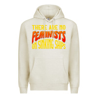 Oatmeal Heather anti feminist there are no feminists Premium Hoodie - linhVisuals