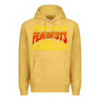 Antique Gold anti feminist there are no feminists Premium Hoodie - linhVisuals