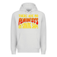 Dove Grey anti feminist there are no feminists Premium Hoodie - linhVisuals
