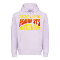 Lilac anti feminist there are no feminists Premium Hoodie - linhVisuals