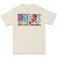 Bone Nurse Coffee Scrubs Rubber Gloves Premium Tee - CowhideDigitalArt