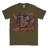 Army Green Leopard mama Classic Tee - FaDigitalArtStudio