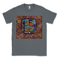 Charcoal Heather Leopard mama Classic Tee - FaDigitalArtStudio