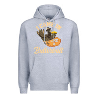 Heather Grey i came in like a butterball funny Premium Hoodie - linhVisuals