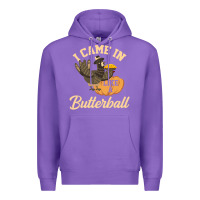 Purple i came in like a butterball funny Premium Hoodie - linhVisuals
