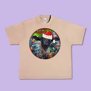 Christmas Suffolk Baby Sheep Ornament Urban Heavy Tee Designed By Lillyallendesigns