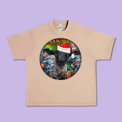 Christmas Suffolk Baby Sheep Ornament Urban Heavy Tee Designed By Lillyallendesigns