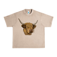 French Oak highland cow Urban Heavy Tee - RanaPortraitStore