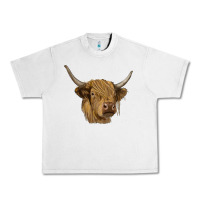 Lunar Rock highland cow Urban Heavy Tee - RanaPortraitStore