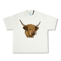Pistachio highland cow Urban Heavy Tee - RanaPortraitStore