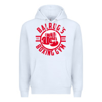 White boxing gym Premium Hoodie - linhVisuals