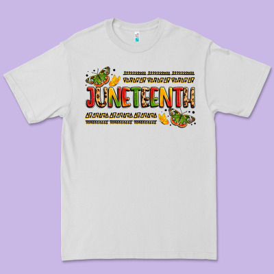 Colorful Juneteenth Celebration Art Premium Tee Designed By Lillyallendesigns