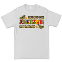 Dove Grey colorful juneteenth celebration art Premium Tee - LillyAllenDesigns