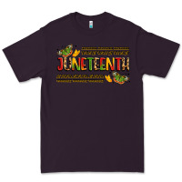 Plum colorful juneteenth celebration art Premium Tee - LillyAllenDesigns