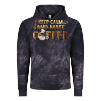 Cloud Black keep calm and make coffee Vintage Hoodie - BarkalooDesign