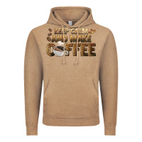 Vintage Coffee keep calm and make coffee Vintage Hoodie - BarkalooDesign