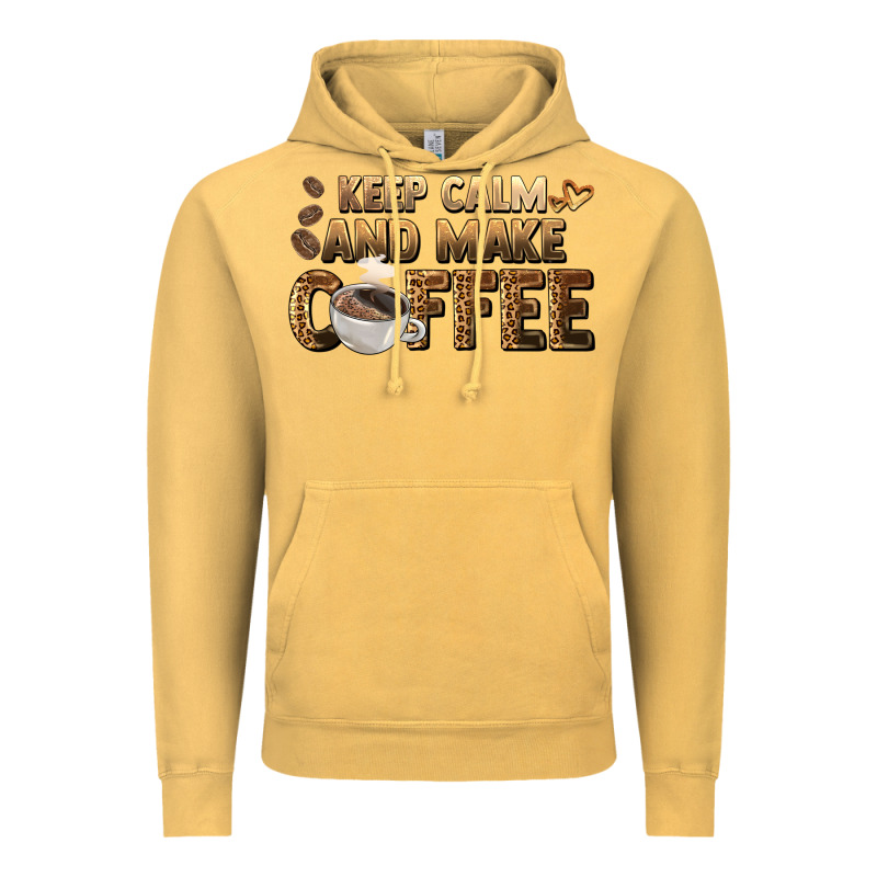 Keep Calm And Make Coffee Vintage Hoodie by BarkalooDesign | Teevron
