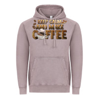 Vintage Zinc keep calm and make coffee Vintage Hoodie - BarkalooDesign