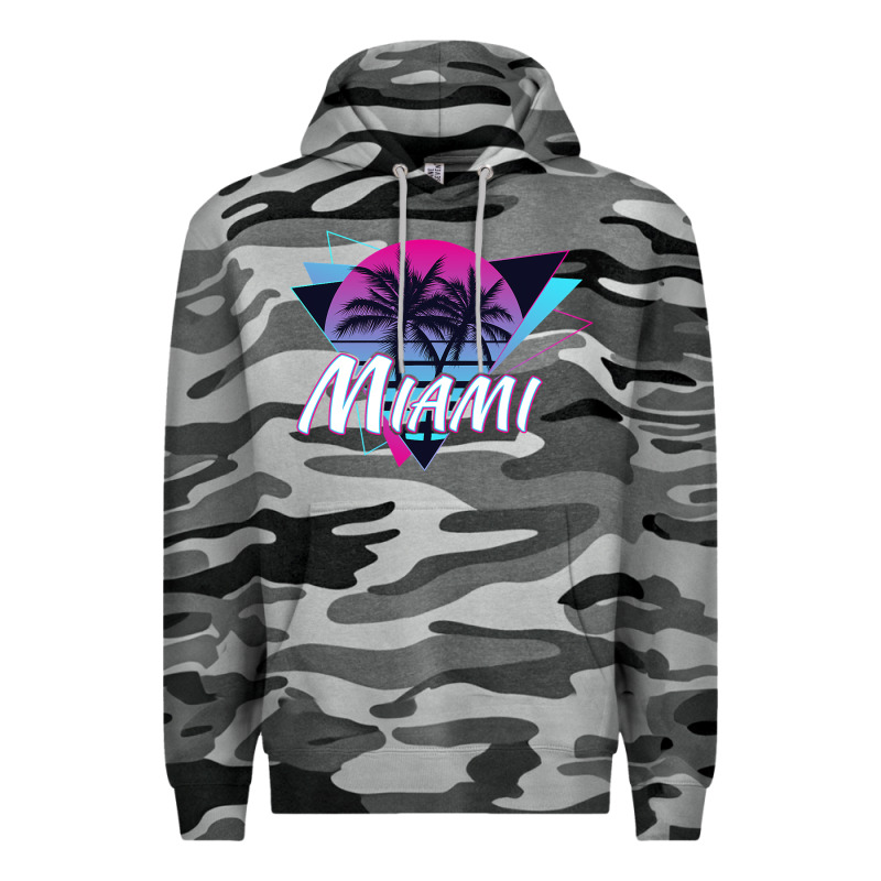 Miami Beach Souvenir Vintage 80s Premium Hoodie by linhVisuals | Teevron