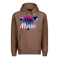 Chestnut miami beach souvenir vintage 80s Premium Hoodie - linhVisuals