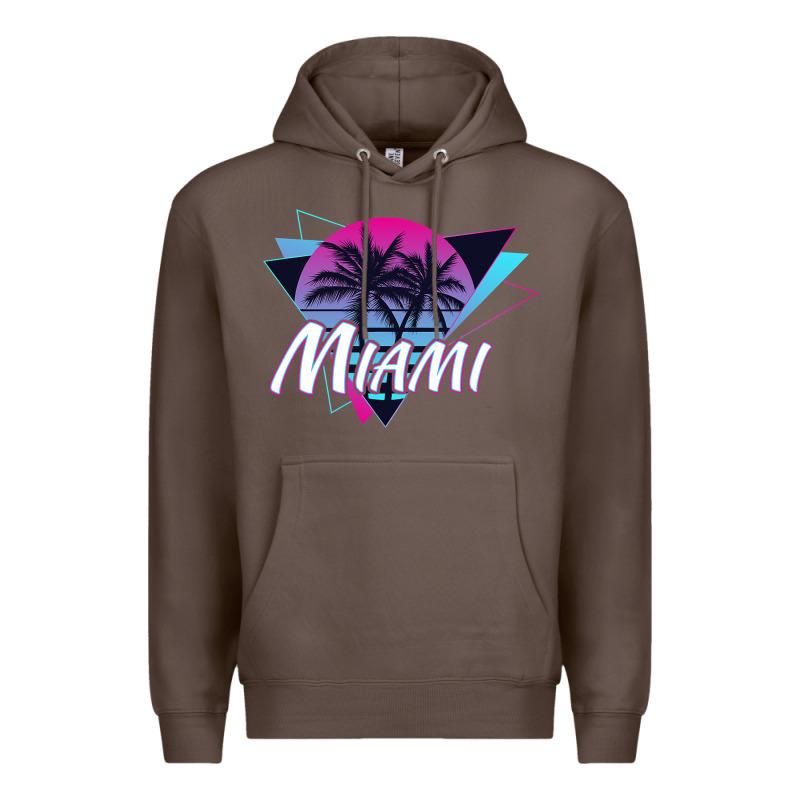 Miami Beach Souvenir Vintage 80s Premium Hoodie by linhVisuals | Teevron