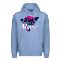 Colony Blue miami beach souvenir vintage 80s Premium Hoodie - linhVisuals