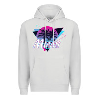 Dove Grey miami beach souvenir vintage 80s Premium Hoodie - linhVisuals
