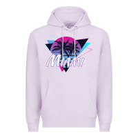 Lilac miami beach souvenir vintage 80s Premium Hoodie - linhVisuals