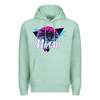 Seafoam miami beach souvenir vintage 80s Premium Hoodie - linhVisuals