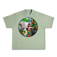 Oil Green christmas southdown baby sheeps Urban Heavy Tee - LillyAllenDesigns