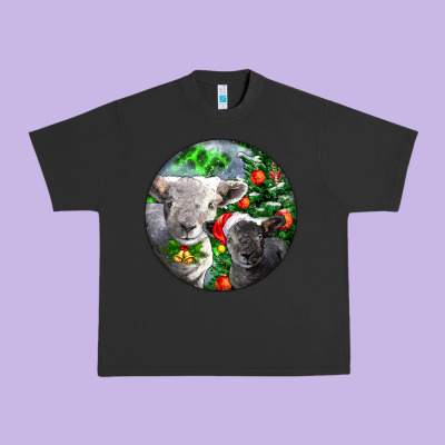 Christmas Southdown Baby Sheeps Urban Heavy Tee Designed By Lillyallendesigns