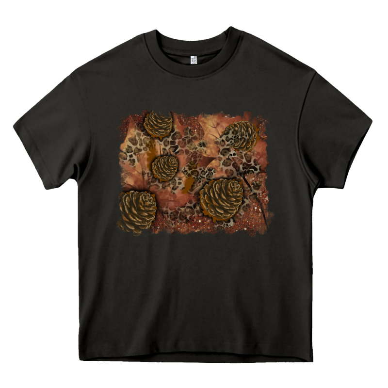 Glitter Leopard Fall Background Heavy Core Tee by RanaPortraitStore | Teevron