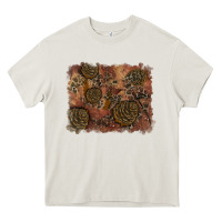 Cream glitter leopard fall background Heavy Core Tee - RanaPortraitStore